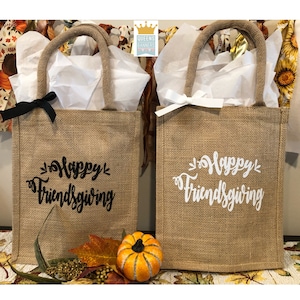 Friendsgiving Tote, Friendsgiving bag, Thanksgiving tote, Friendsgiving decor, Friendsgiving party