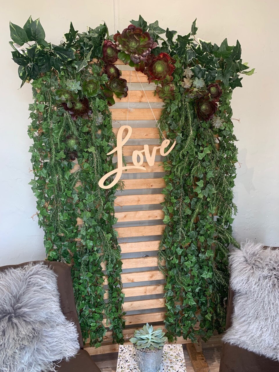 Wood Pallet Wall Display Wedding Backdrop Wood Pallet Etsy