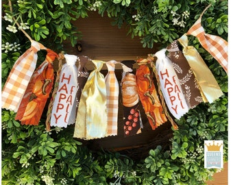 Tiered tray mini banner, Mini garland, Fall mini banner, Wreath garland, Tiered tray, Fall Tiered Tray banner, Holiday tiered tray banner