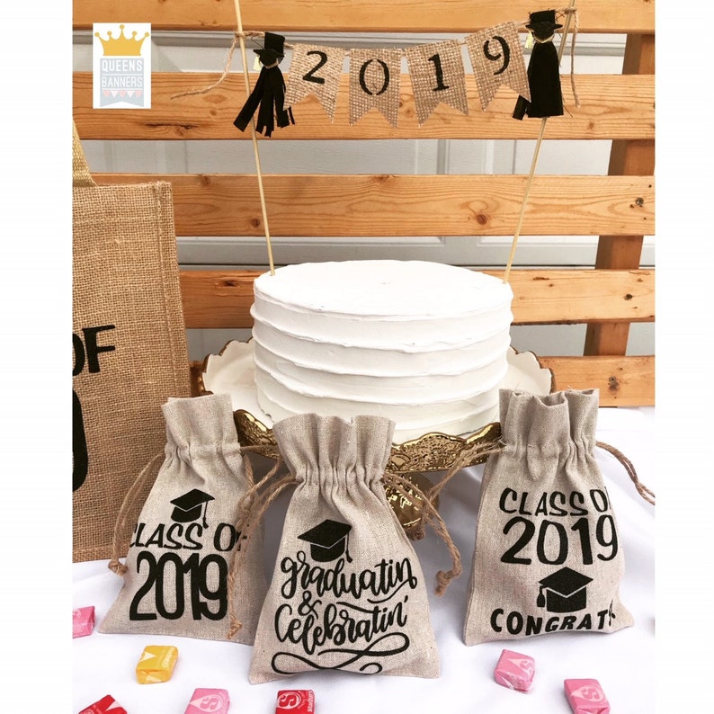 Graduation Cake Class of 2019 Banner Graduation Decor Graduation Centerpiece Graduation Cake Topper Class of 2019 Cake Topper