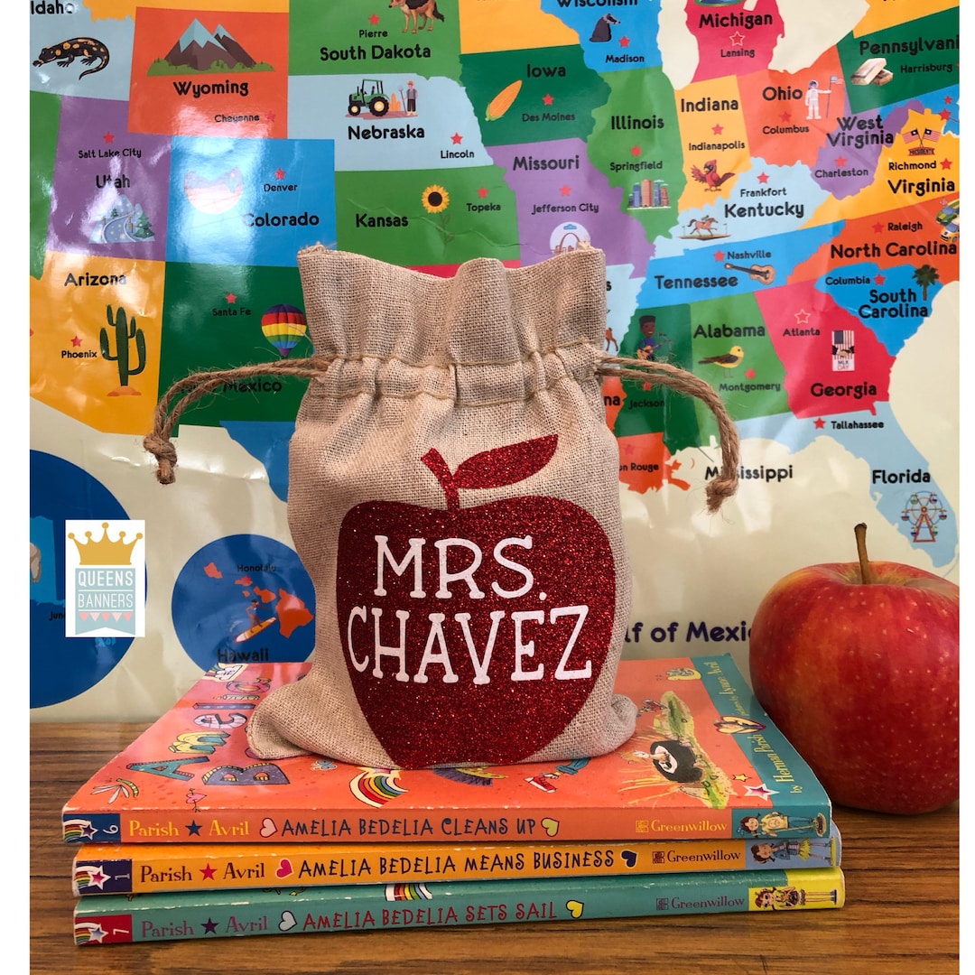 Teacher Gifts, Teacher Favor Bag, Teacher Appreciation Gift, Teacher