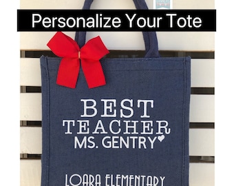 Teacher Gifts, Teacher Bag, Teacher Appreciation Gift, Principal gift, Teacher gift, Teacher tote bag, Back to school gift, Tote bag