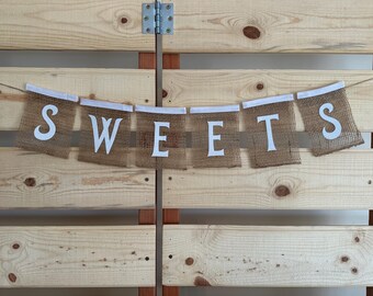 Sweets Banner, Sweets Table Banner, Candy table decor, Sweets Table Decor, Candy Buffet, Candy Bar Banner, Sweets Sign, Birthday Banner,