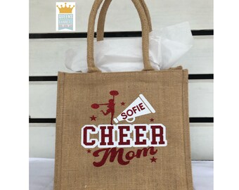 Cheer Mom Tote, Cheer Mom Bag, Cheer Mom gift, Cheer Mom