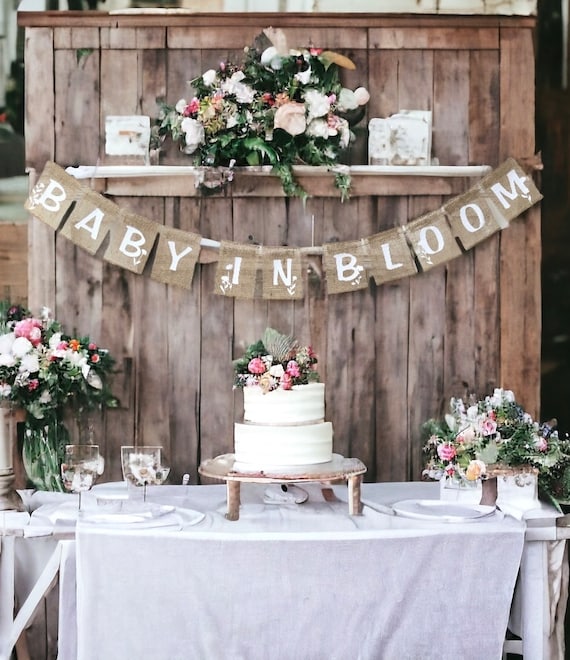 Baby In Bloom Banner, Baby in Bloom Baby Shower, Baby In Bloom Sign,  Baby In Bloom Decor, Baby Shower Banner