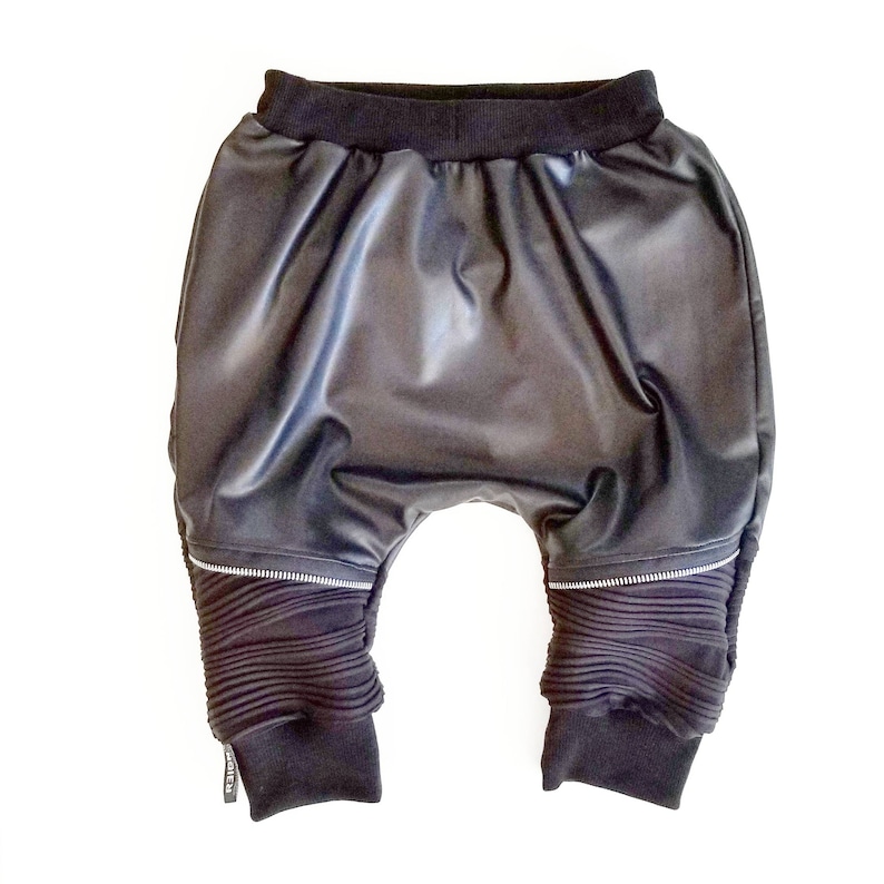Kids Harem Pants Biker Shorts Toddler Harem Pants Girls Harem Pants Baby Harem Pants Boys Harem Pants Faux Leather Harems