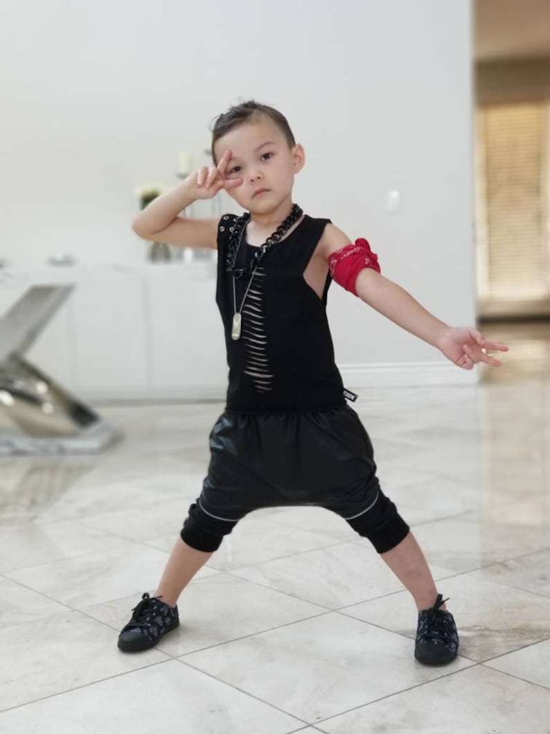 Kids Harem Pants Biker Shorts Toddler Harem Pants Girls Harem Pants Baby Harem Pants Boys Harem Pants Faux Leather Harems