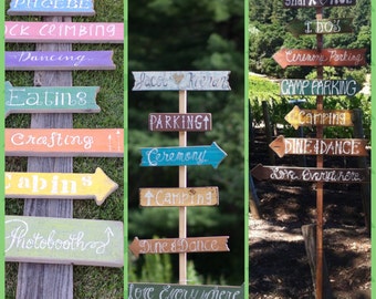 Wedding Signs, Wedding Directional Signs, Rustic Wedding Signs, Beach Signs, Beach Directional Signs, Rustic Wedding Signs, Garden Signs