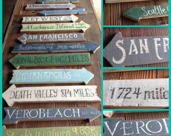 Beach Directional Signs, Rustic Directionl Signs, Wedding Directional Signs, Rustic Wedding Directional Signs, Directional Signs. Beach Sign