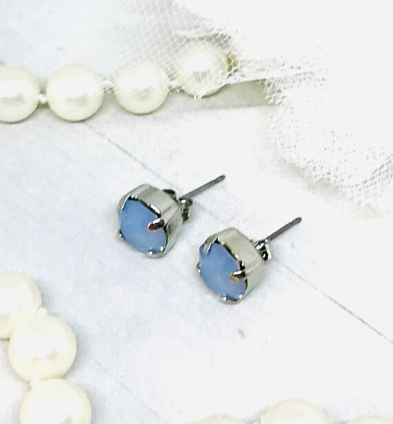 Light Air Blue Stud Earrings Light Air Blue Stud Earrings