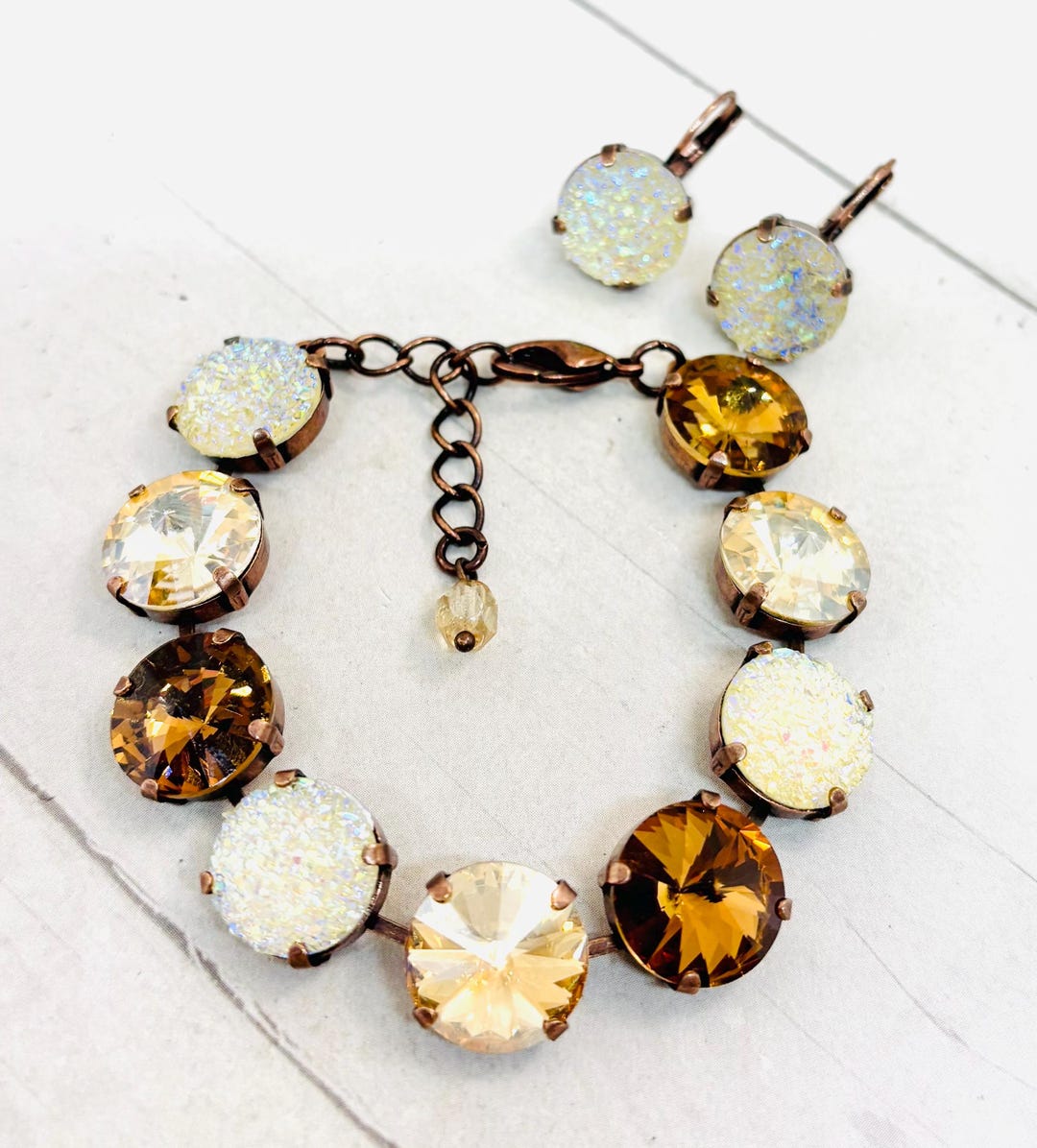 Blue Sparkling AB Druzy Jewelpop For Kameleon Jewelry - Foto 6