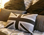 Handmade London Sky Union Jack Cushion Cover