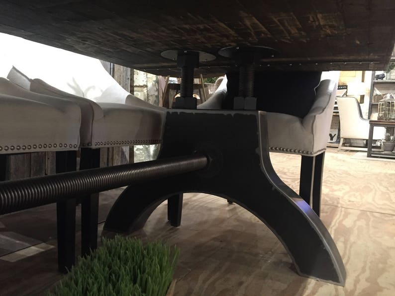 Steel Tube Pedestal Base Round Table Industrial Heavy Duty Etsy