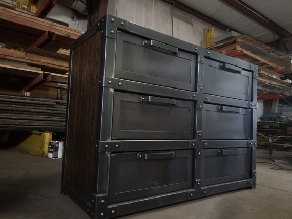 black steel dresser Belmont 8 Drawer Dresser - Black