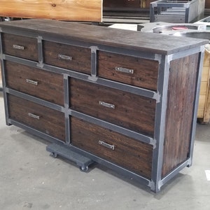 Industrial Style Upcycled Steel Furniture Storage Dresser - Etsy