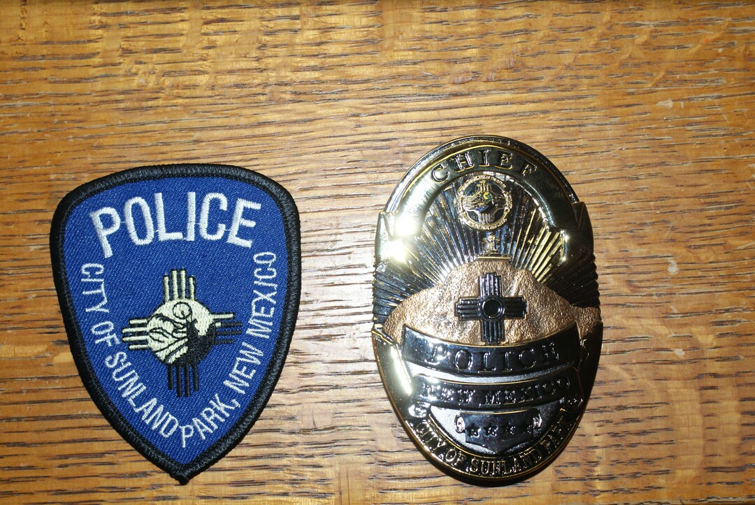 Sunland Park New Mexico Police Chief's Badge Etsy