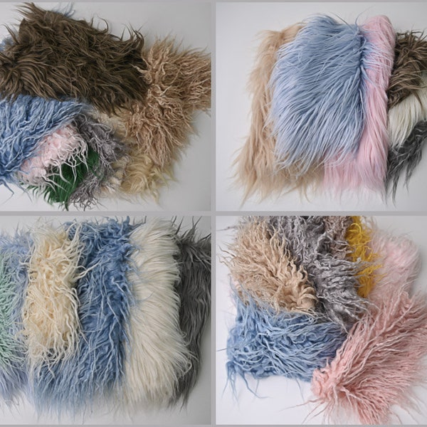 Faux Fur Scraps | Mixed Lot | Remnants | Cuttings | Grab Bag | Craft supply | Sewing | Fabrics | Costume | Patchwork | Doll Hair | Long Pile