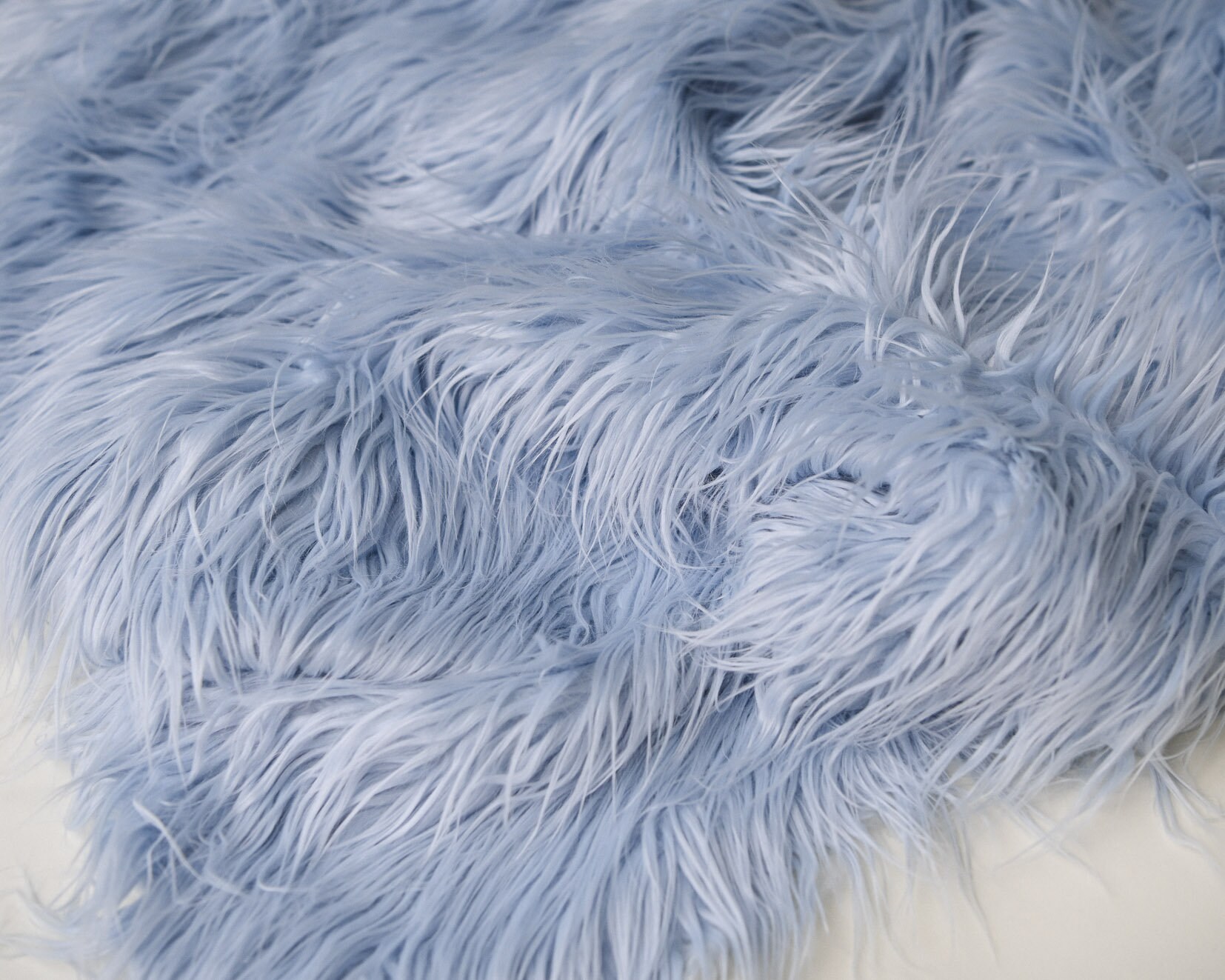 Luxury Faux Fur Fabric Long Pile Baby Blue Select Size Etsy Australia