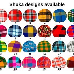 TWO (2) Beautifully Crafted Original Kenyan Maasai/Masai Multi-colored  Shuka blanket- Masai/African Maasai shuka (blanket) - Masai shuka picnic mat