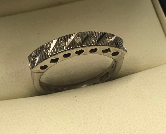 9ct white gold diamond eternity ring sale