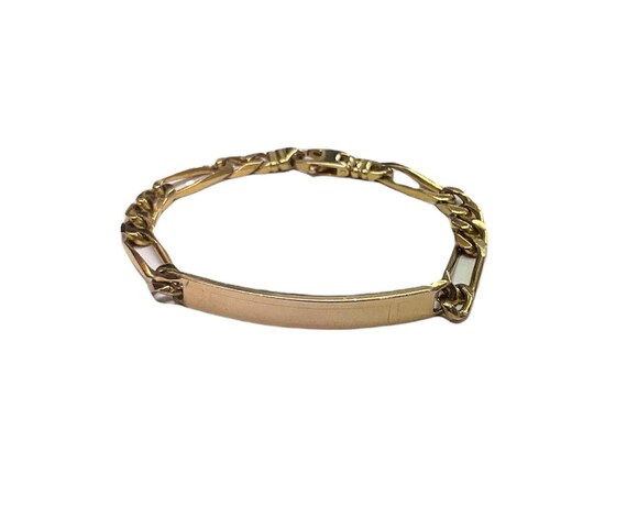 9ct Yellow Gold Figaro Bracelet 7'' | Chains of Gold