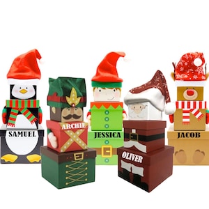 Heiligabend Box Geschenkidee 3 Stapelbar Personalisiert