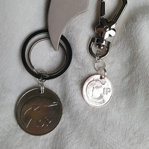 Irish coin keychain  1970 1971 1973 1974 1975 1976 1978 1979 1980 1982 1983 1985 1986 1988 1990 1992 1993 1994 1995 1996 1997 1998 1999 2000