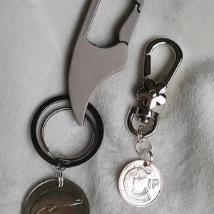 Irlandais véritable pièce porte-clés porte-clés grand argent 10p 20 p 50p 2 /-1/ - 6d cadeau boîte charme libre haute qualité choisissez anniversaire année Noël