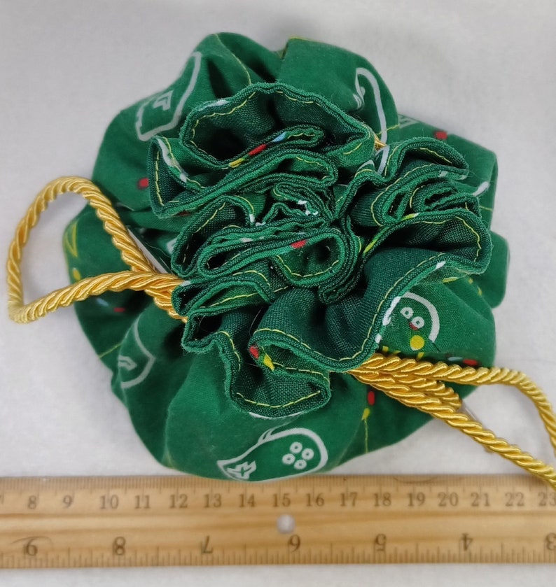 Pac-man Green Dice Bag Large Holds 12 or More Sets Dice Gremlin Gift ...