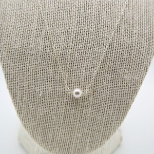 One Single Pearl Necklace For Wedding, Thank You Bridesmaid Pearl Necklace, Simple Bridal Pearl Jewelry Gift, Minimalist Necklace For Women