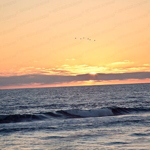 Download Sunset Picture, Home Decor, Beach Sunset Background Picture, Living Room Wall Art , Nature Office Wall Poster Sunset Beach Picture