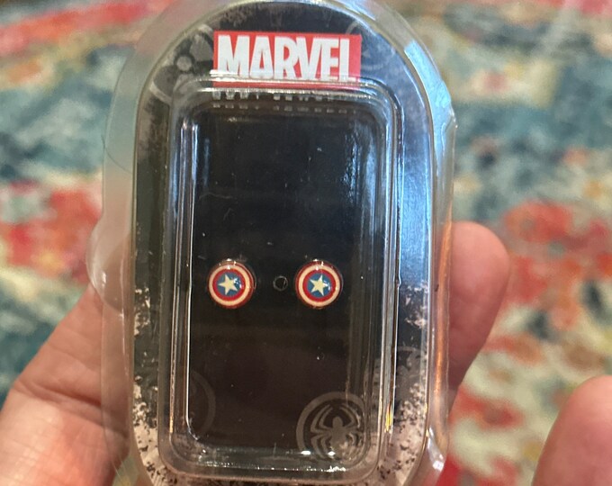Captain America earrings
