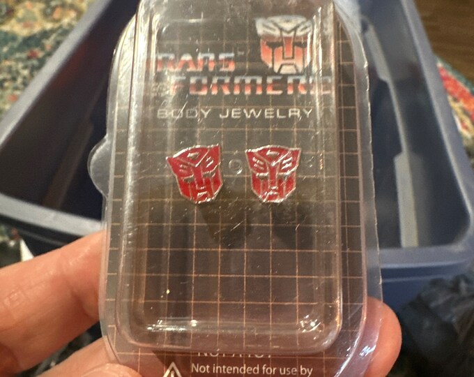 Officially licensed transformers earrings studs