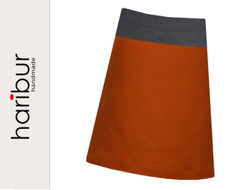 Wollrock A-Linie orange