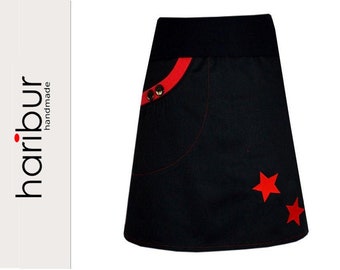 ROCK Star skirt black-red