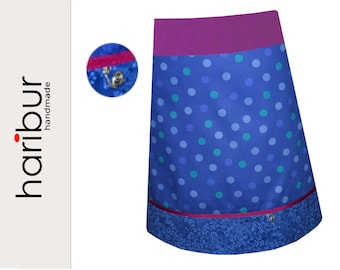 haribur cotton skirt blue tones
