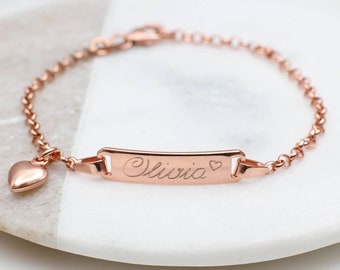 engraved christening bracelets