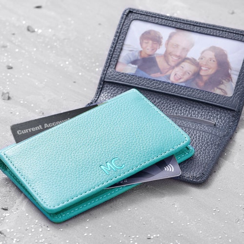 Leather Travel Card Holder Etsy UK