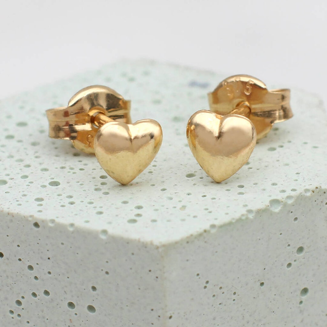 9ct gold heart earrings 9ct gold heart earrings