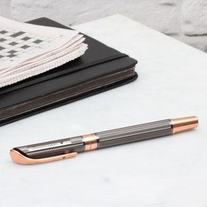 Personalised Rhodium And Rose Gold Plated Pen