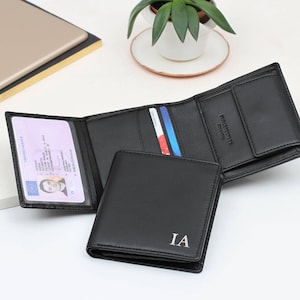 Luxus Leder Personalisierte Triple Billfold Brieftasche