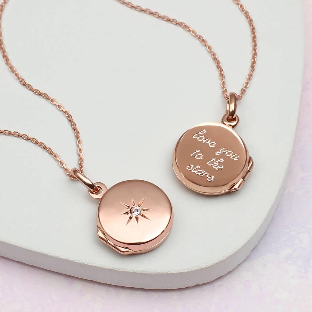 Personalised 18ct Rose Gold Plated Star 