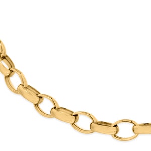 Bracelet En Or Jaune 9 Carats Type Belcher Ovale - Longueur 19.1 Cm - Neuf Avec étiquettes