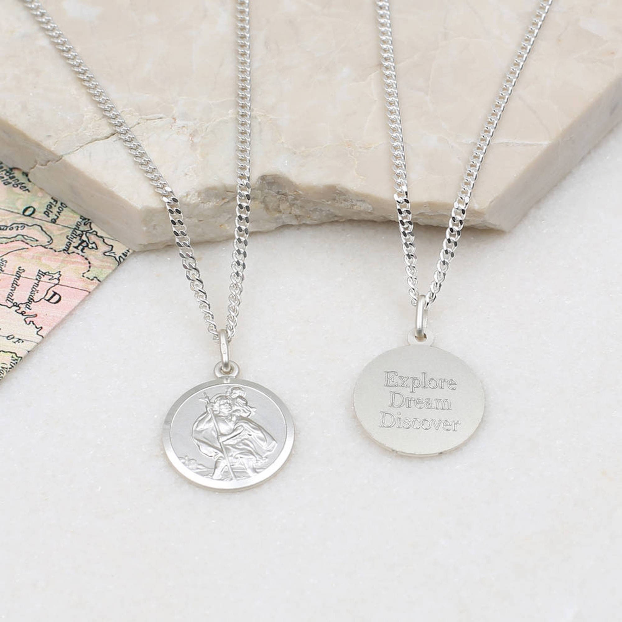 St Christopher Necklace - Etsy 