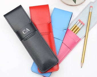 Personalised Leather Pencil Case