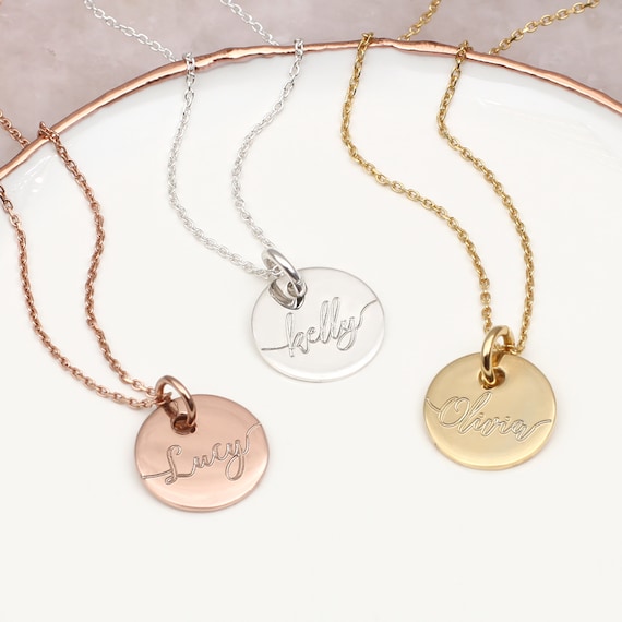 Personalised 18ct Gold Plated or Silver 