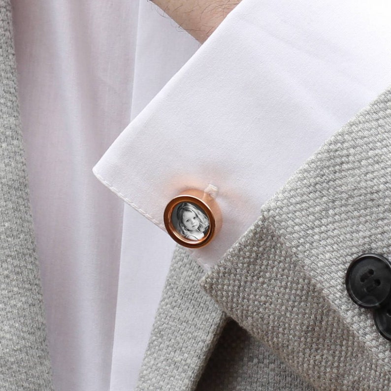 Personalised Secret Message & Photo Cufflinks image 2