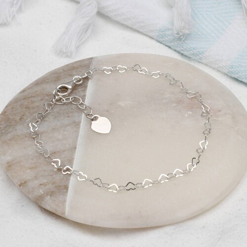 Personalised Silver & Pearl Anklet Holiday Accessories Etsy UK