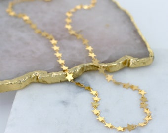 Personalised 18ct Gold Plated Sparkle Star Necklace