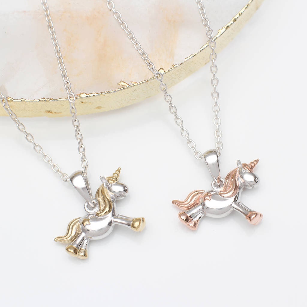 Collier licorne or personnalisable